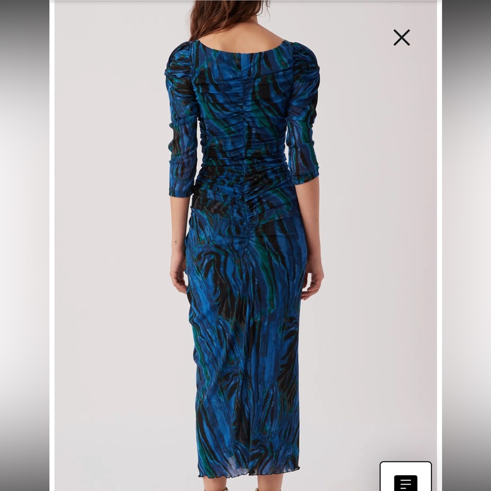 Diane Von Furstenberg Bettina Ruched Puff Dress - Picture 2 of 10